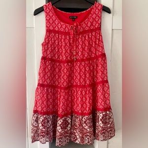 As U Wish Floral Sleeveless Dress Size L
